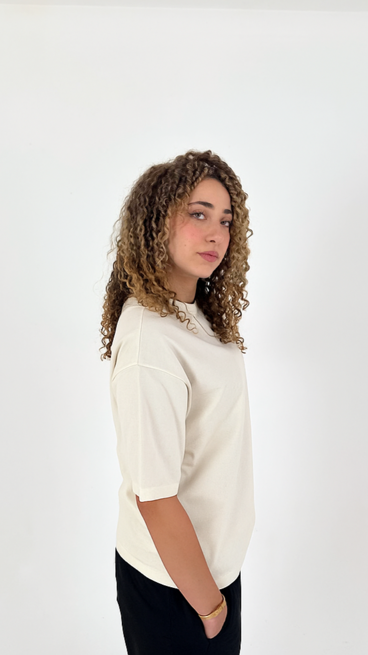OFF WHITE OVERSIZED FIT T-SHIRT