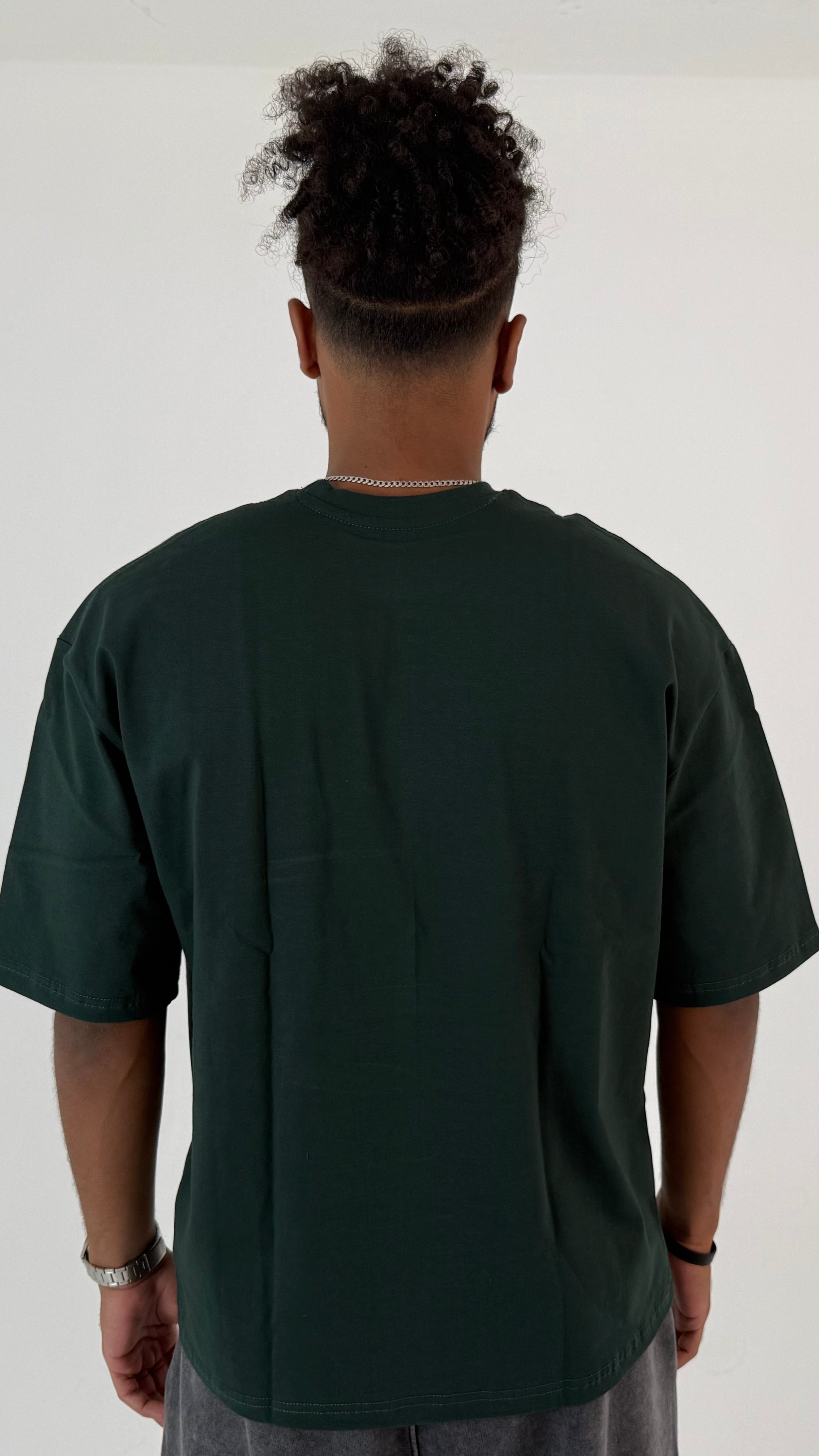 DARK GREEN OVERSIZED FIT T-SHIRT