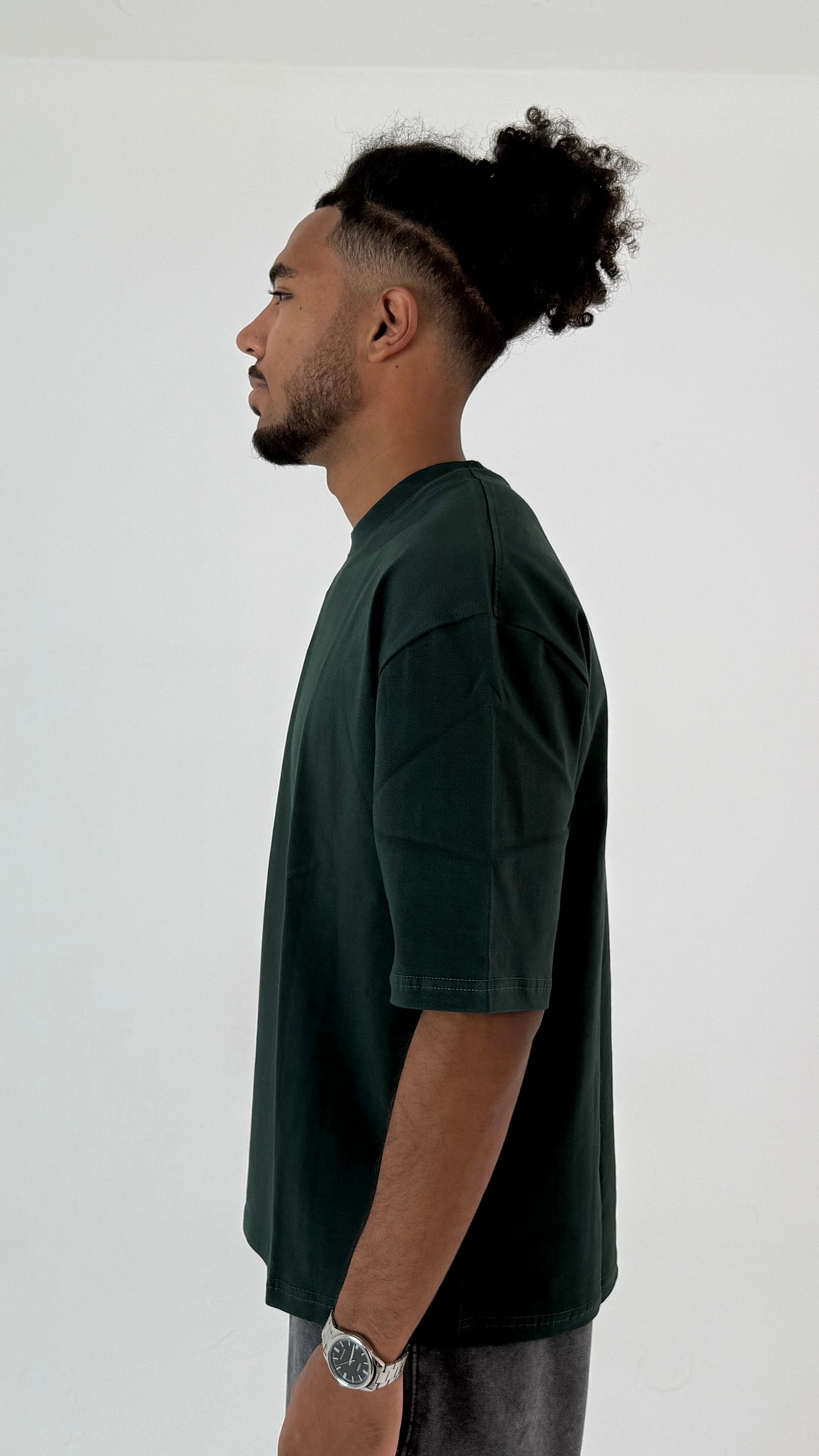 DARK GREEN OVERSIZED FIT T-SHIRT