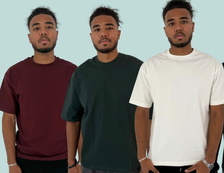 3 OVERSIZED FIT T-SHIRTS BUNDLE