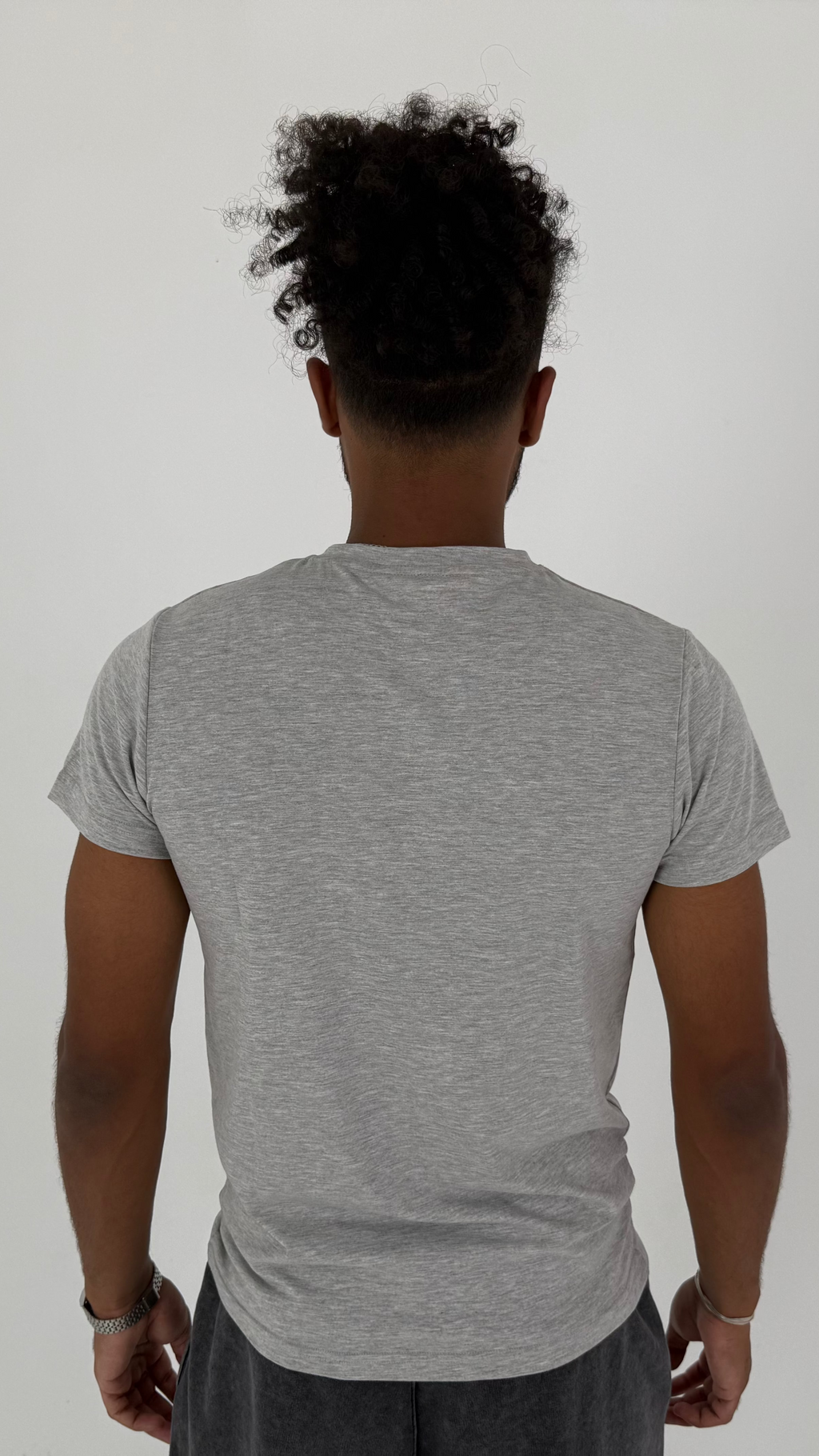 SLIM FIT SILVER T-SHIRT