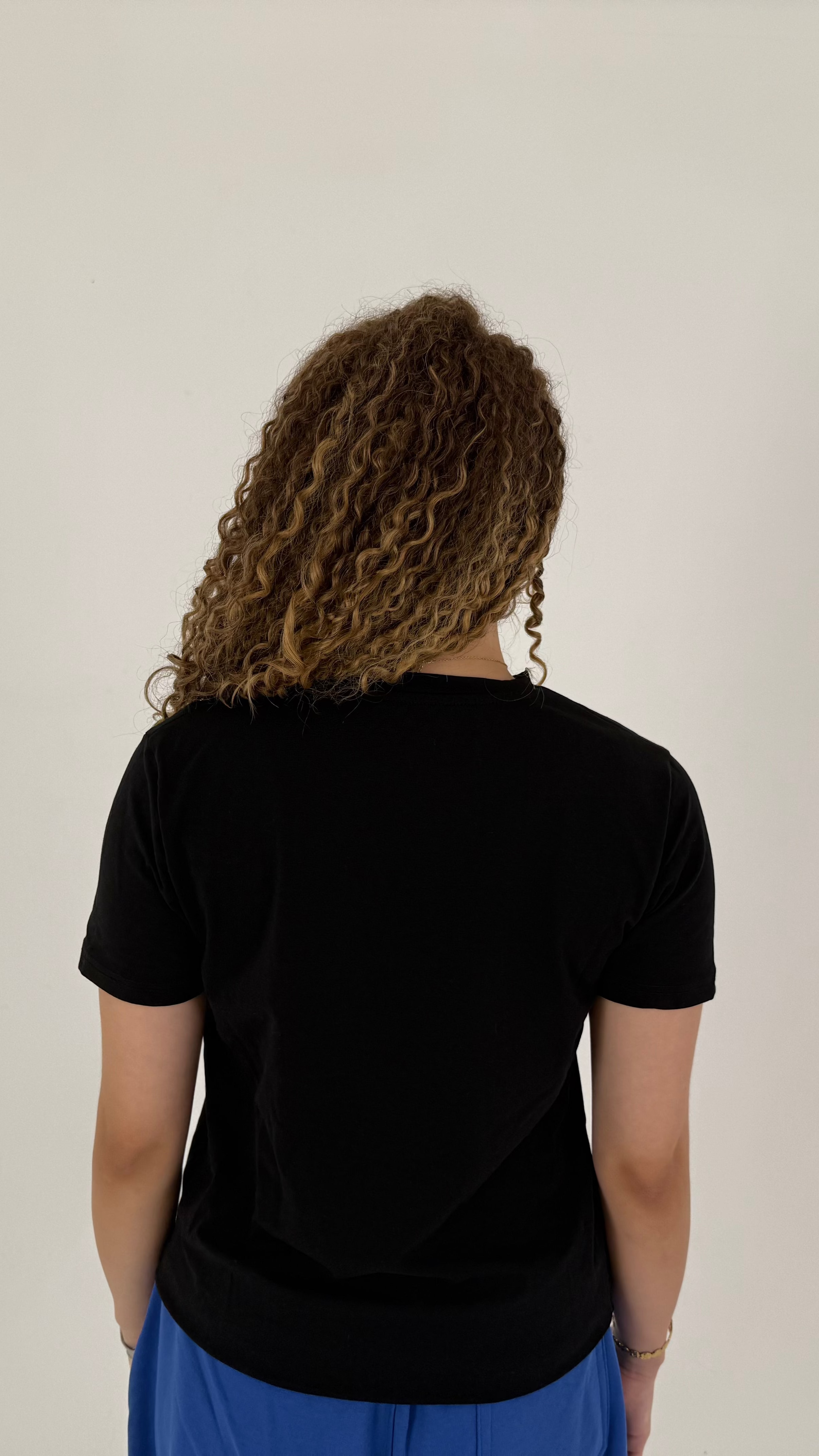 BLACK REGULAR FIT T-SHIRT