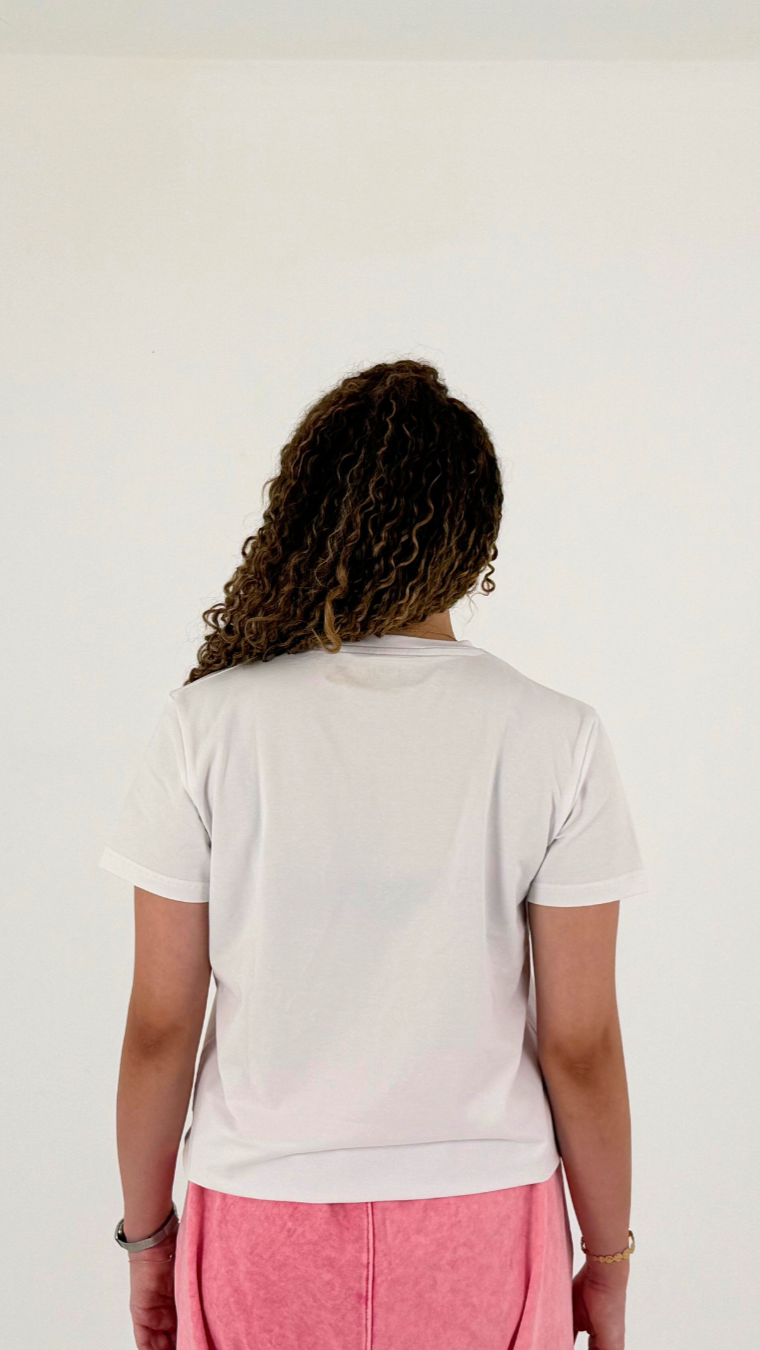 WHITE REGULAR FIT T-SHIRT